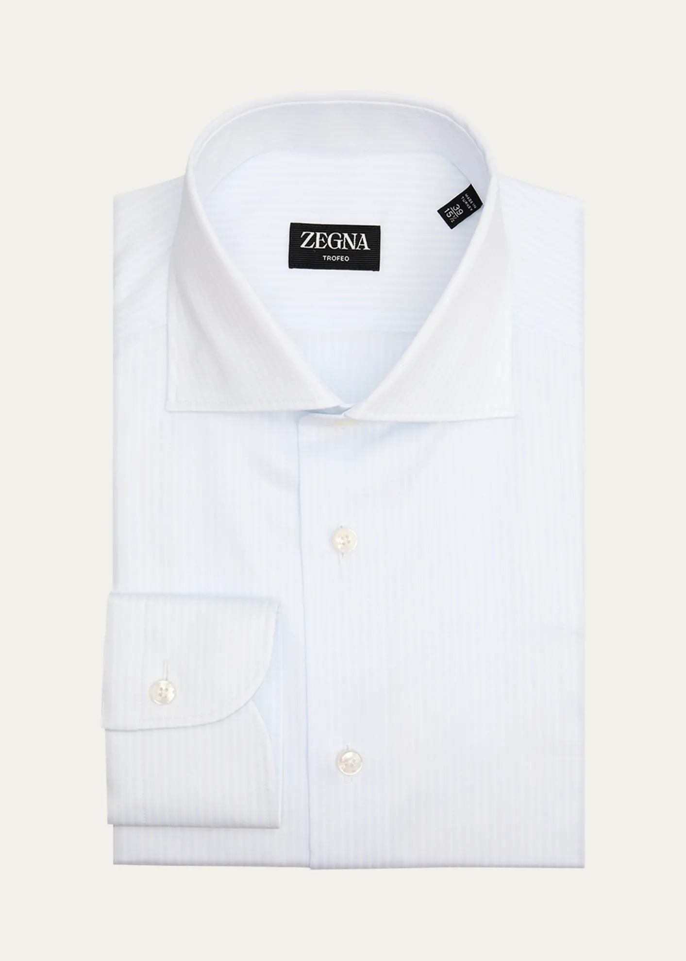 ZEGNAMen's Tonal Stripe Trofeo Cotton Dress Shirt
