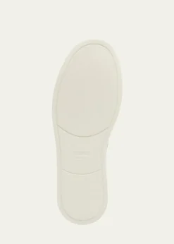 ZEGNAMen's Triple Stitch Leather and Suede Sneakers