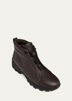ZEGNAMen's Triple Stitch™ Vetta Grained Leather Sneaker Boots