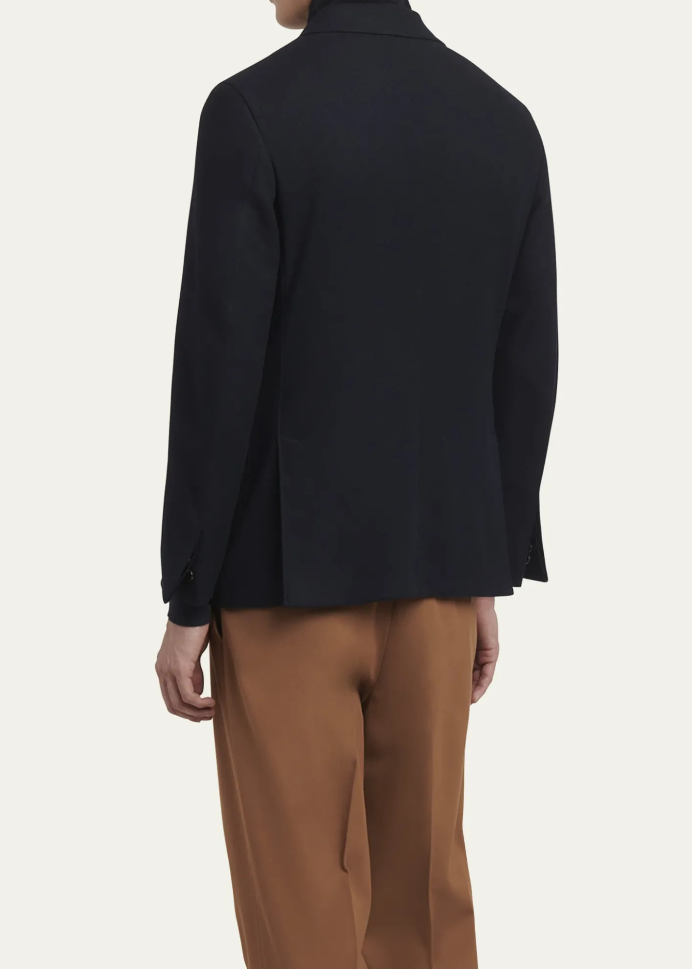 ZEGNAMen's Trofeo Blazer with Suede Bib