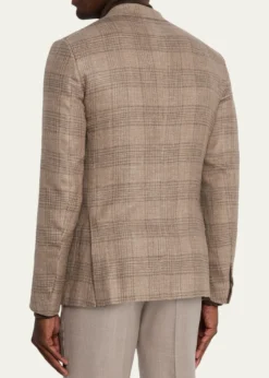 ZEGNAMen's Winter Crossover Large Plaid Sport Coat