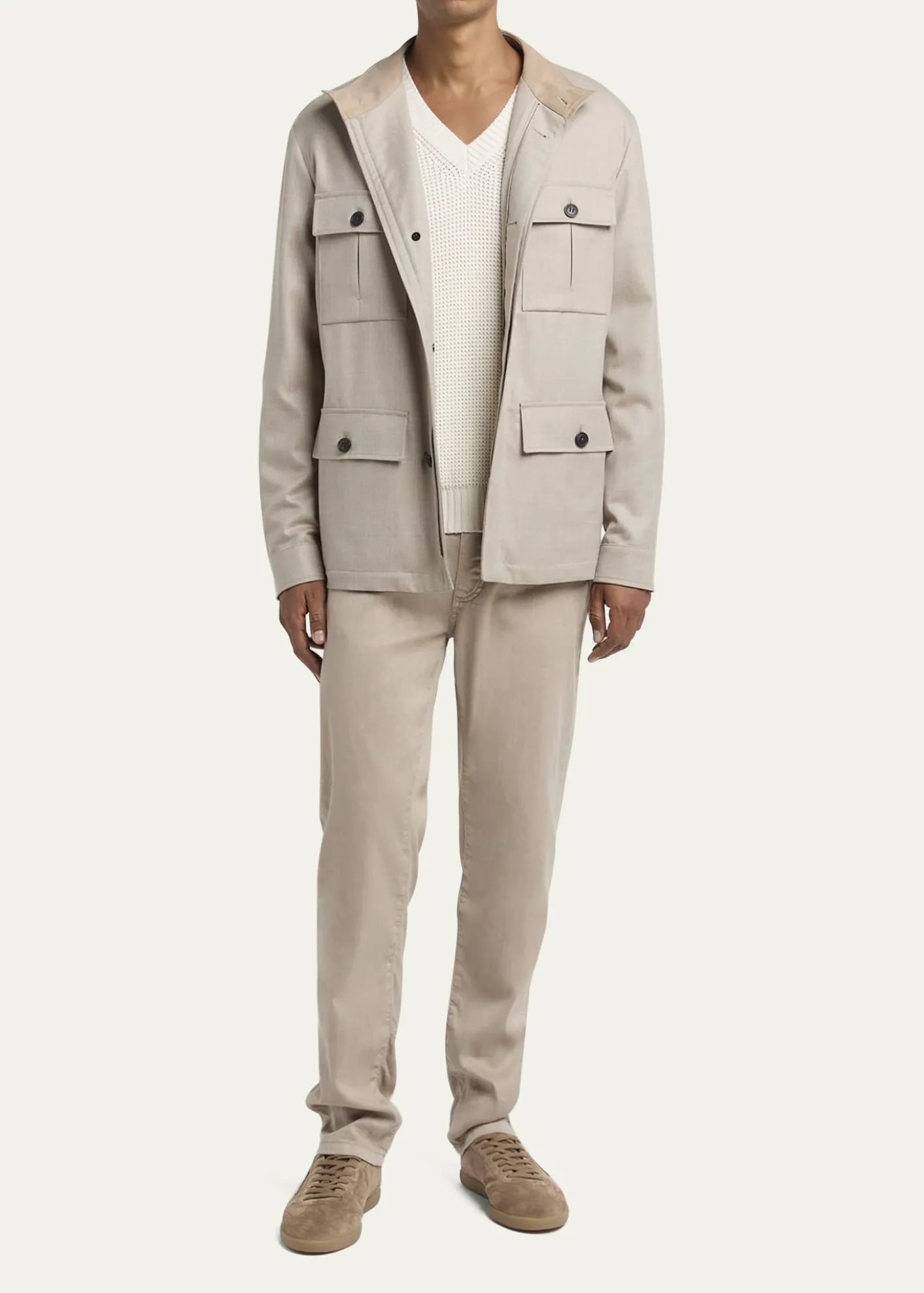 ZEGNAMen's Wool Field Jacket