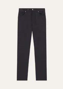 ZEGNAMen's Wool Straight Leg Five-Pocket Pants