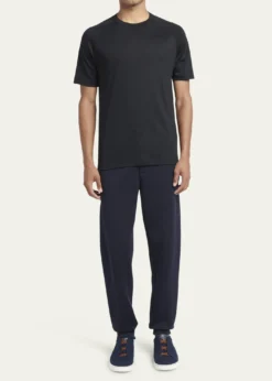 ZEGNAMen's Wool-Stretch Crewneck T-Shirt