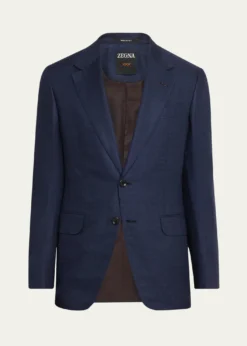 ZEGNAMen's XXX Couture Gingham Cashmere and Silk Sport Coat