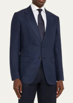 ZEGNAMen's XXX Couture Gingham Cashmere and Silk Sport Coat