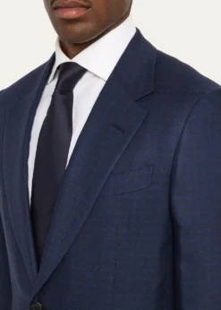 ZEGNAMen's XXX Couture Gingham Cashmere and Silk Sport Coat