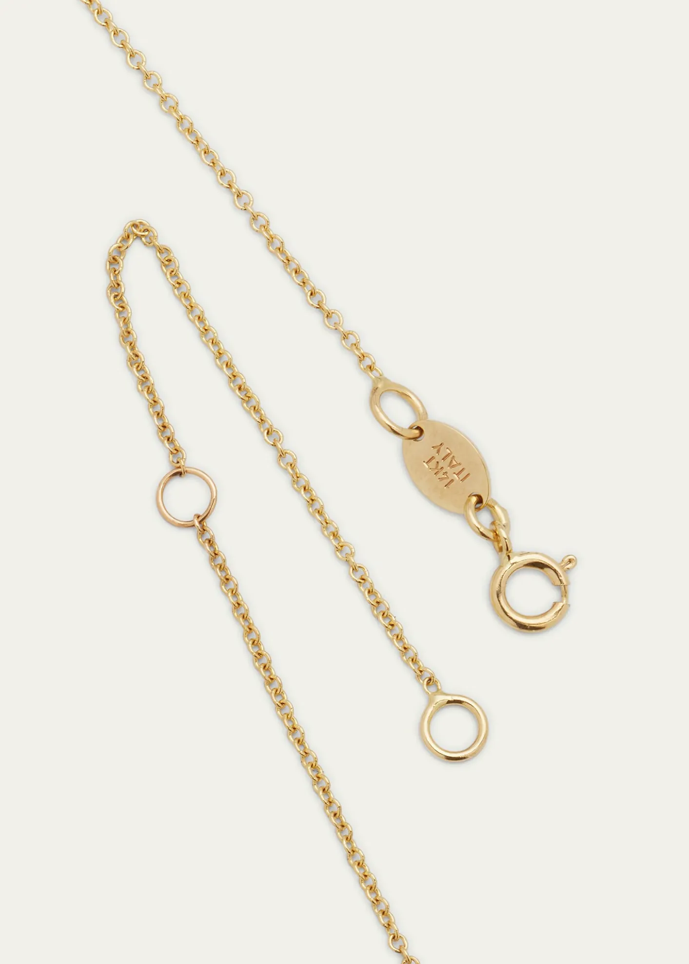 Zoe Lev JewelryDiamond Asymmetrical Initial Necklace, L